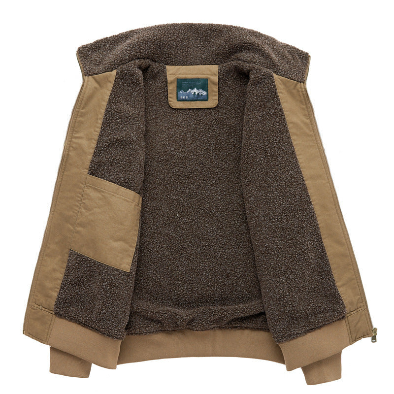 Bomber à revers d'hiver pour hommes avec doublure en coton (50% de réduction)