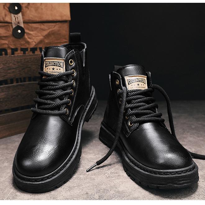 🎁✨Ideal gift - Vintage Leather Lace-up Boots For Men