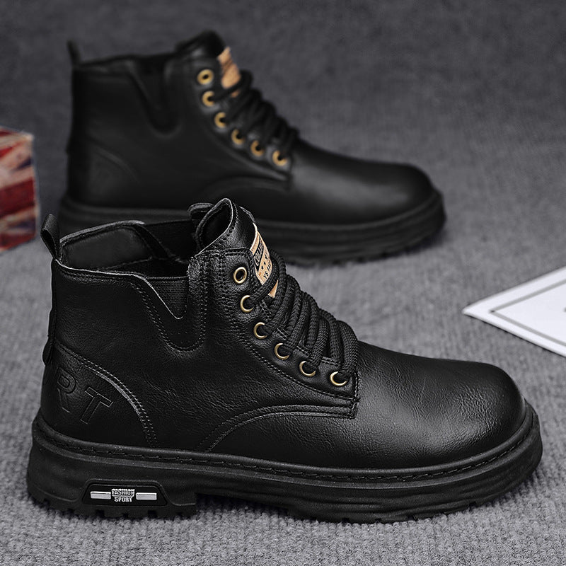🎁✨Ideal gift - Vintage Leather Lace-up Boots For Men