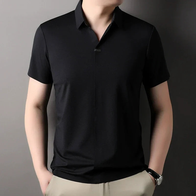 🔥Men's Breathable Short Sleeve Collar Shirt(50% OFF)