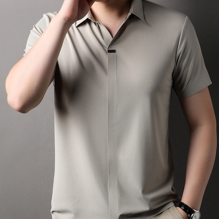 🔥Men's Breathable Short Sleeve Collar Shirt(50% OFF)