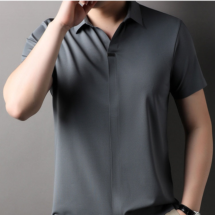 🔥Men's Breathable Short Sleeve Collar Shirt(50% OFF)