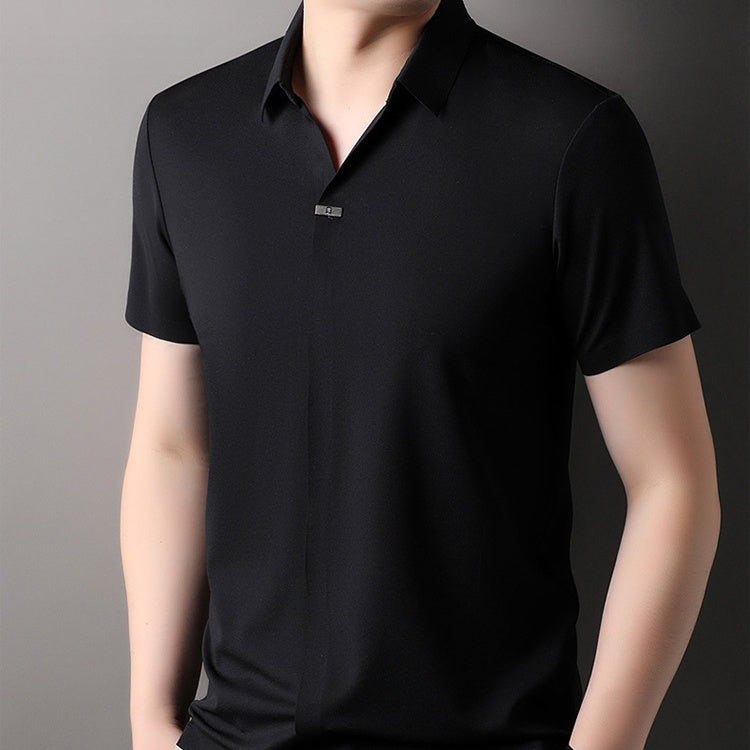 🔥Men's Breathable Short Sleeve Collar Shirt(50% OFF)