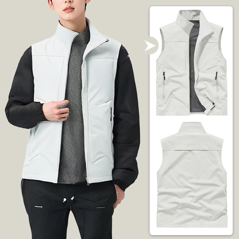 đ„VENTE CHAUDEđ„Gilet confortable Ă sĂ©chage rapide avec poches pour homme
