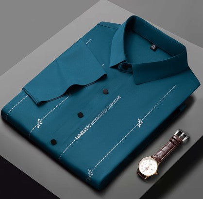 ✨Men's Stretch Anti-Wrinkle Ice Silk Shirt(50% OFF)