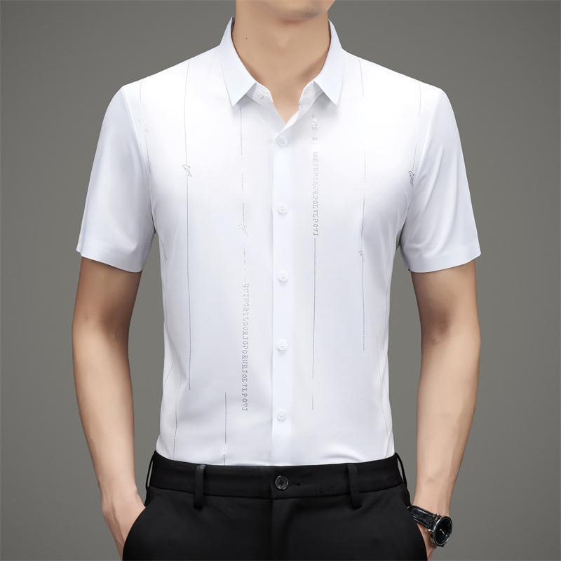 ✨Men's Stretch Anti-Wrinkle Ice Silk Shirt(50% OFF)