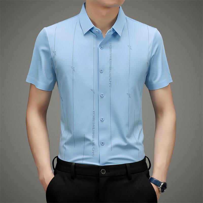 ✨Men's Stretch Anti-Wrinkle Ice Silk Shirt(50% OFF)