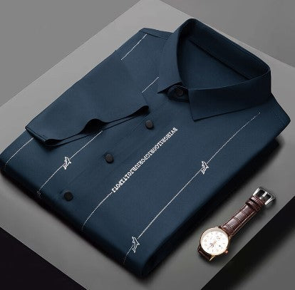 ✨Men's Stretch Anti-Wrinkle Ice Silk Shirt(50% OFF)