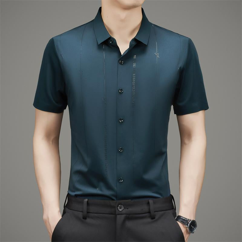 ✨Men's Stretch Anti-Wrinkle Ice Silk Shirt(50% OFF)