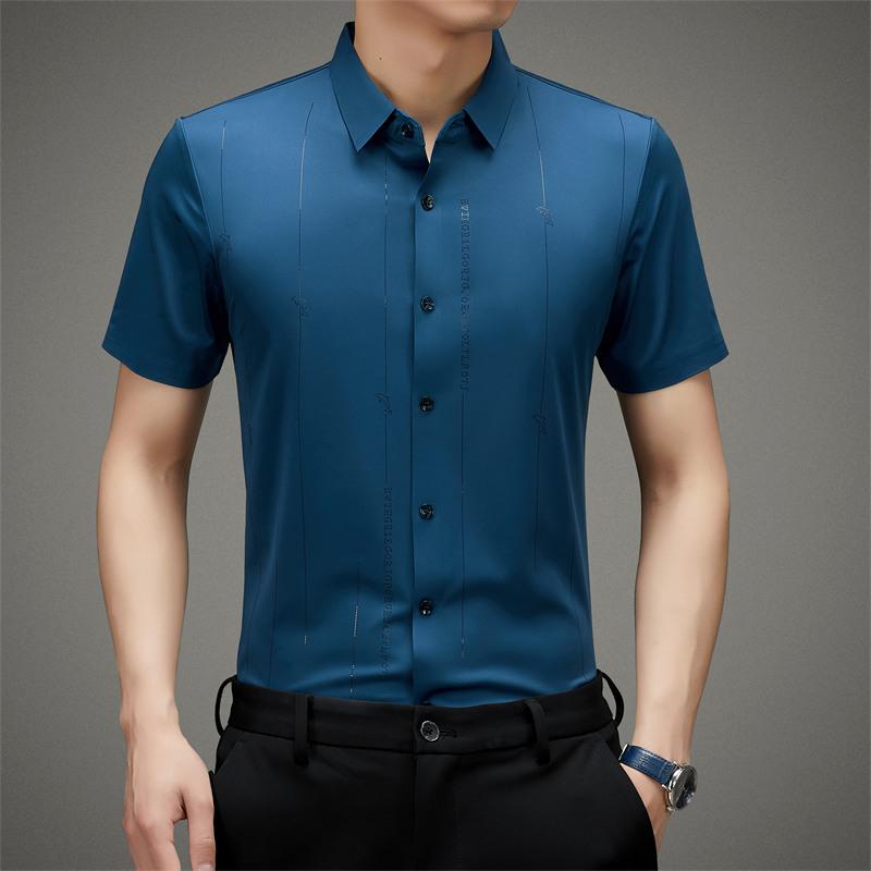 ✨Men's Stretch Anti-Wrinkle Ice Silk Shirt(50% OFF)