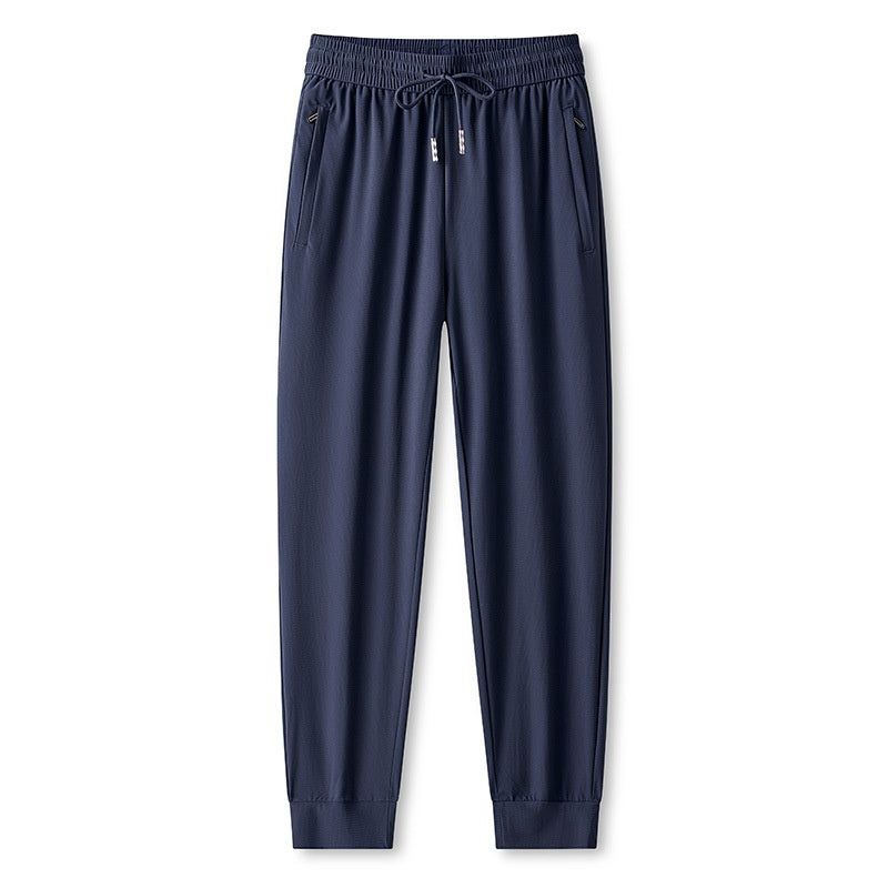 Ice Feel Quick-Dry Athletic Pants – Cooling Fabric, Loose Fit & Moisture-Wicking (M–4XL)