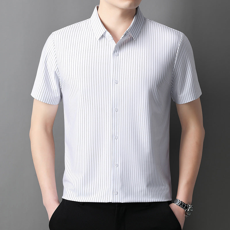 ⏳Summer Specials💥Men's Cooling Striped Button Down Shirt