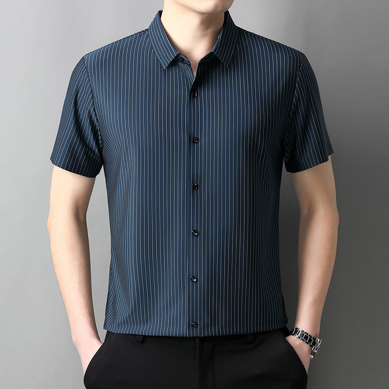 ⏳Summer Specials💥Men's Cooling Striped Button Down Shirt