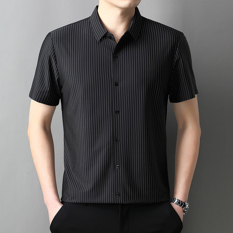 ⏳Summer Specials💥Men's Cooling Striped Button Down Shirt