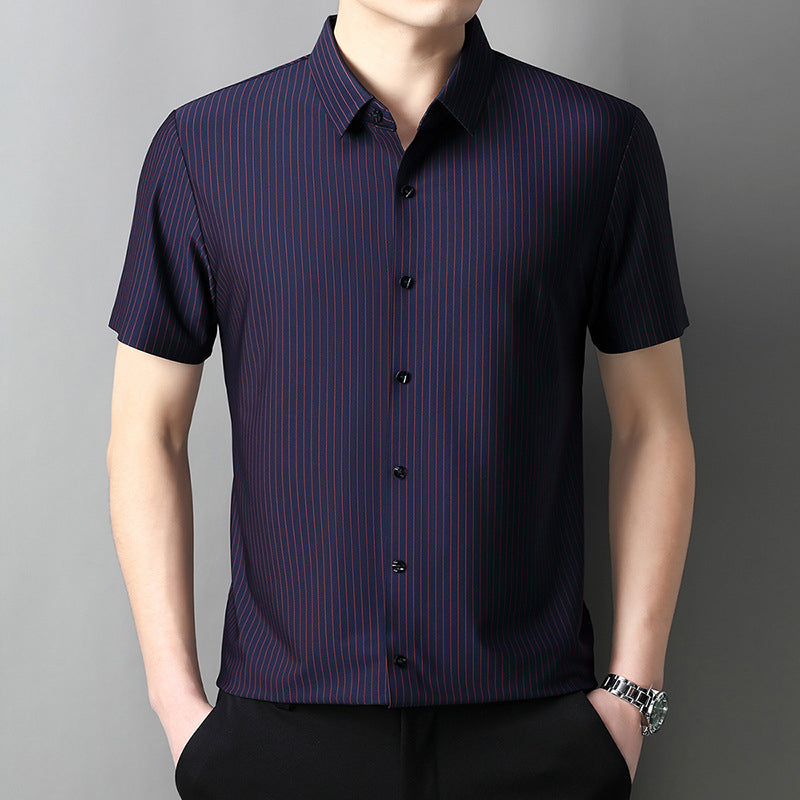 ⏳Summer Specials💥Men's Cooling Striped Button Down Shirt
