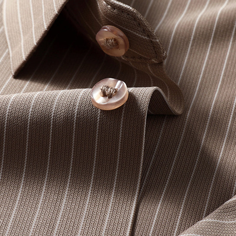 ⏳Summer Specials💥Men's Cooling Striped Button Down Shirt