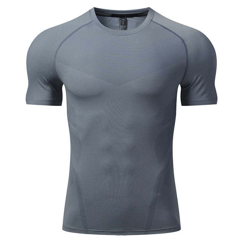 Men's Comfortable Breathable Quick Dry Crew Neck Short Sleeve Top