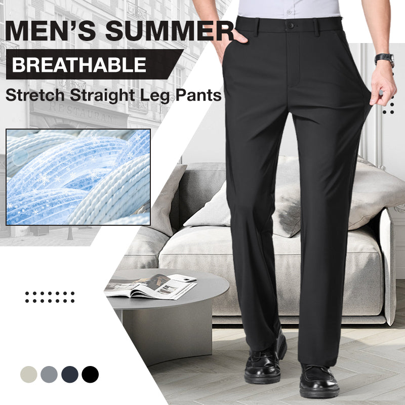 Men's Summer Breathable Stretch Straight Leg Pants(50% OFF)
