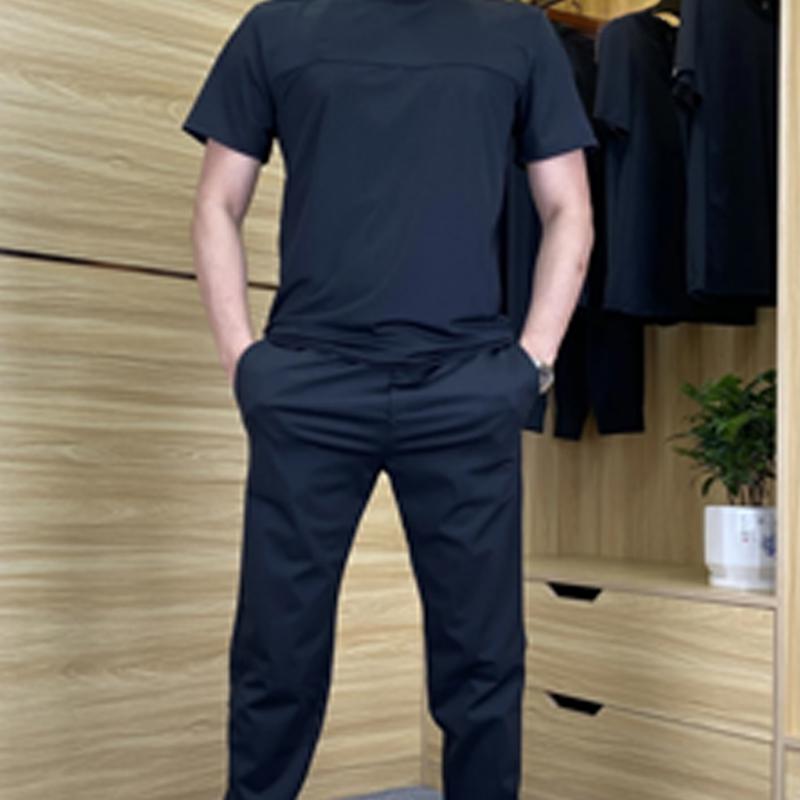 ๐โโ๏ธMen's Casual Sports Short-Sleeved Shirt & Pants 2-Piece Set