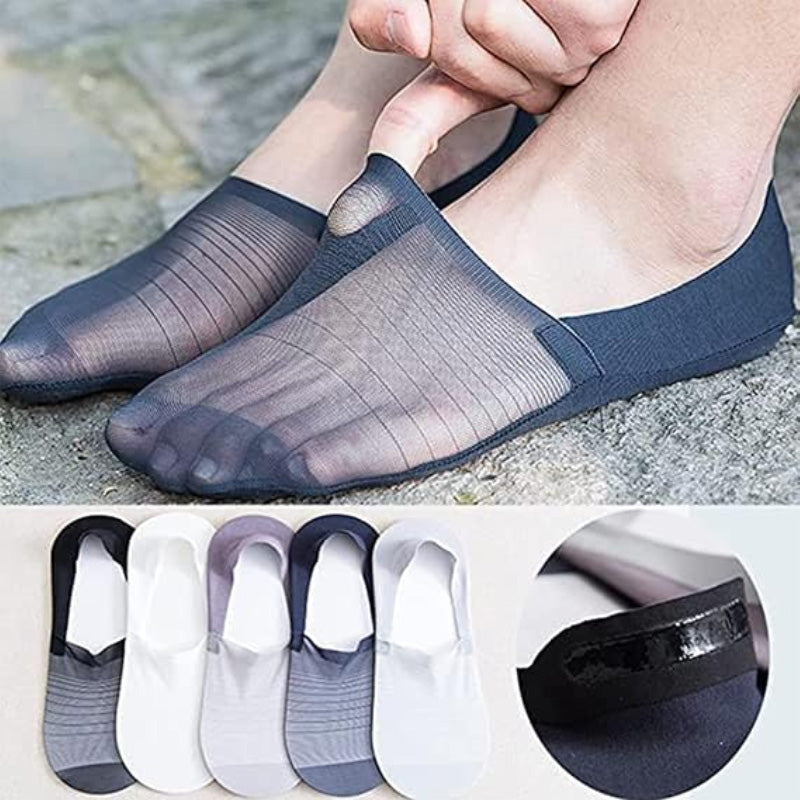 5 Pairs Ice Silk No-Show Socks Set(50% OFF)