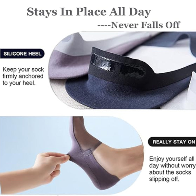 5 Pairs Ice Silk No-Show Socks Set(50% OFF)