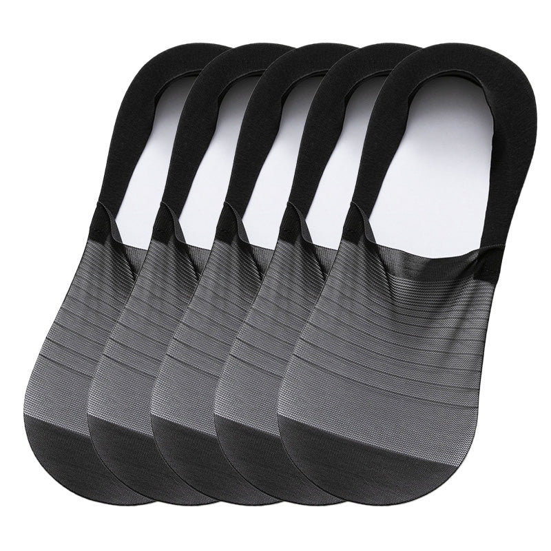 5 Pairs Ice Silk No-Show Socks Set(50% OFF)