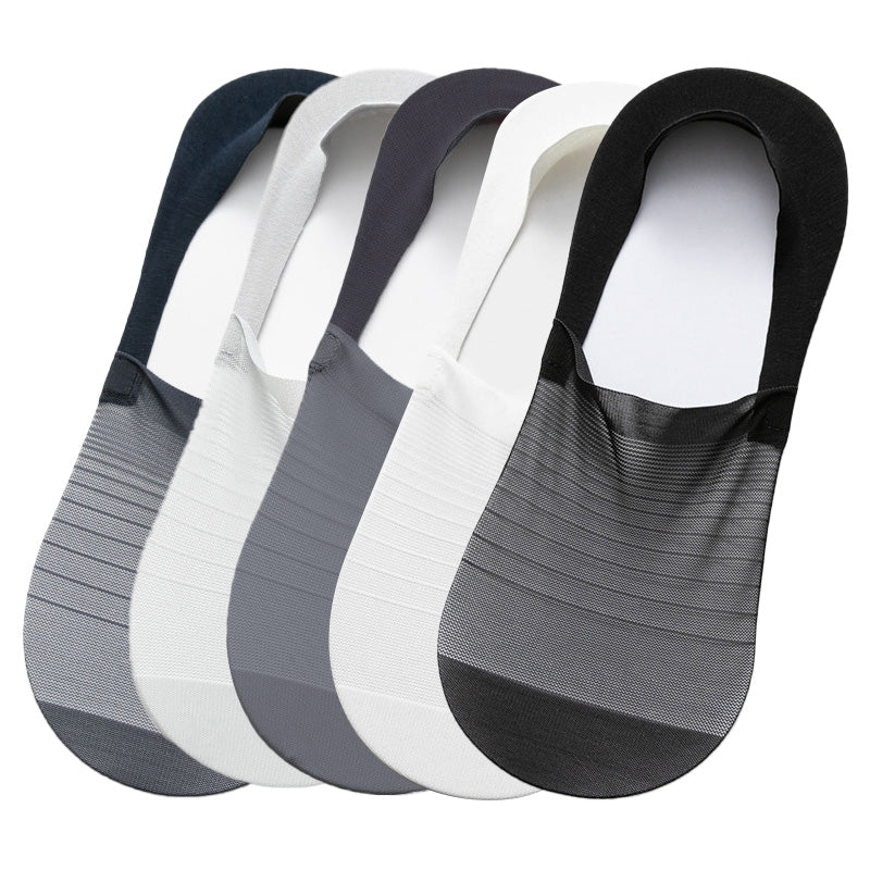 5 Pairs Ice Silk No-Show Socks Set(50% OFF)