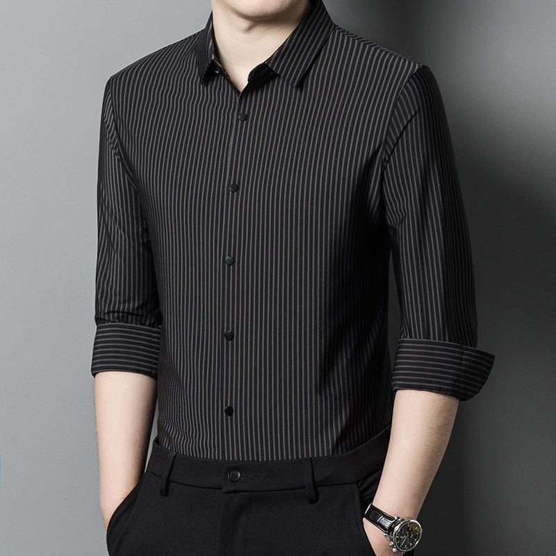 Men's Lightweight Breathable Striped Shirt