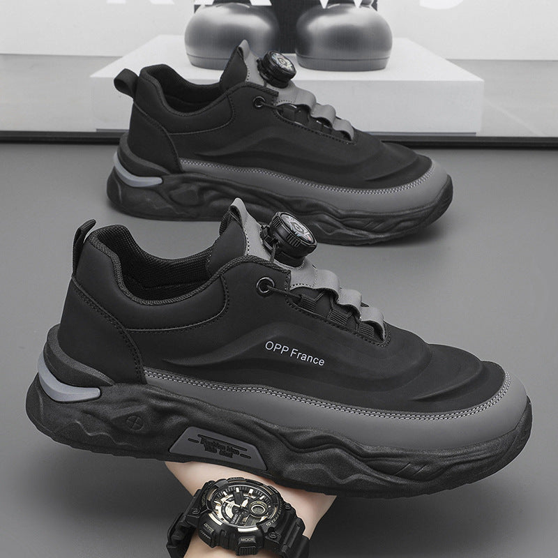 Men's Stylish Lightweight PU Leather Sneakers