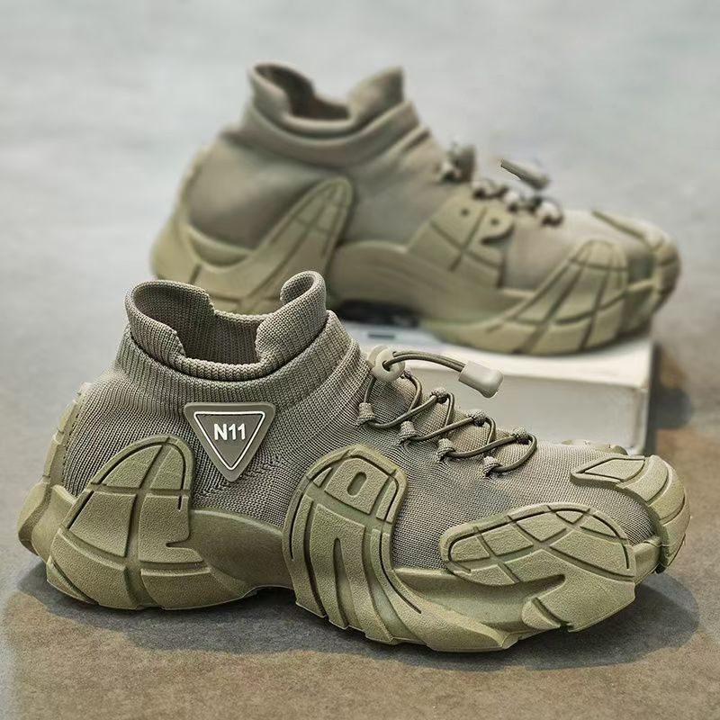 Casual Breathable Non-Slip Mesh Thick Sole Sneakers