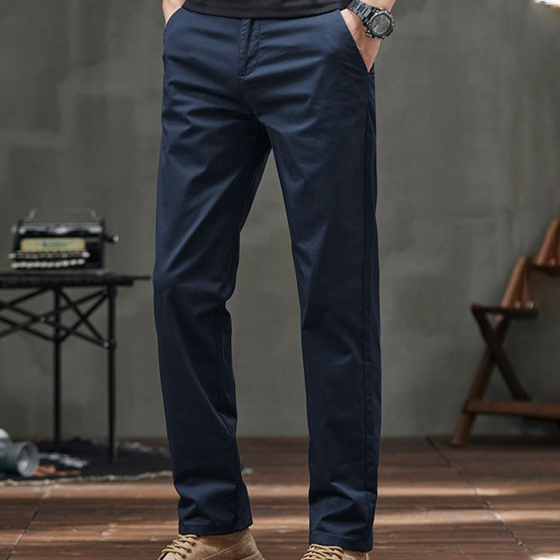 Men's Straight Fit Casual Pants with Pockets (50% OFF)
