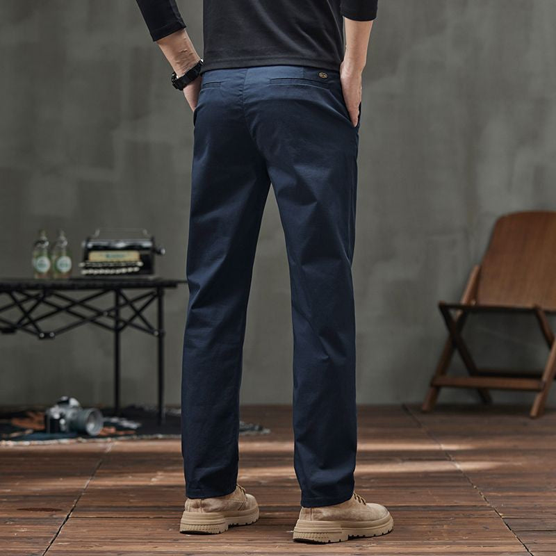 Men's Straight Fit Casual Pants with Pockets (50% OFF)