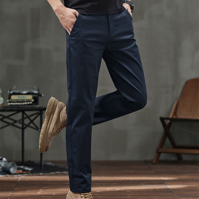 Men's Straight Fit Casual Pants with Pockets (50% OFF)