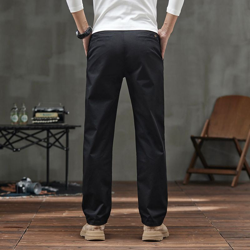 Men's Straight Fit Casual Pants with Pockets (50% OFF)