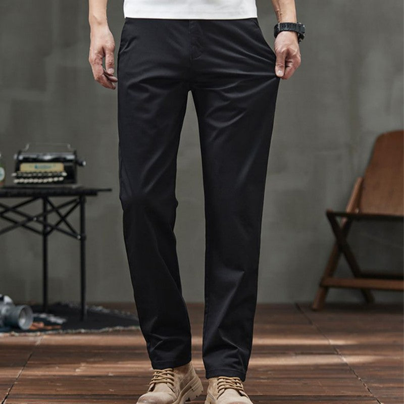 Men's Straight Fit Casual Pants with Pockets (50% OFF)