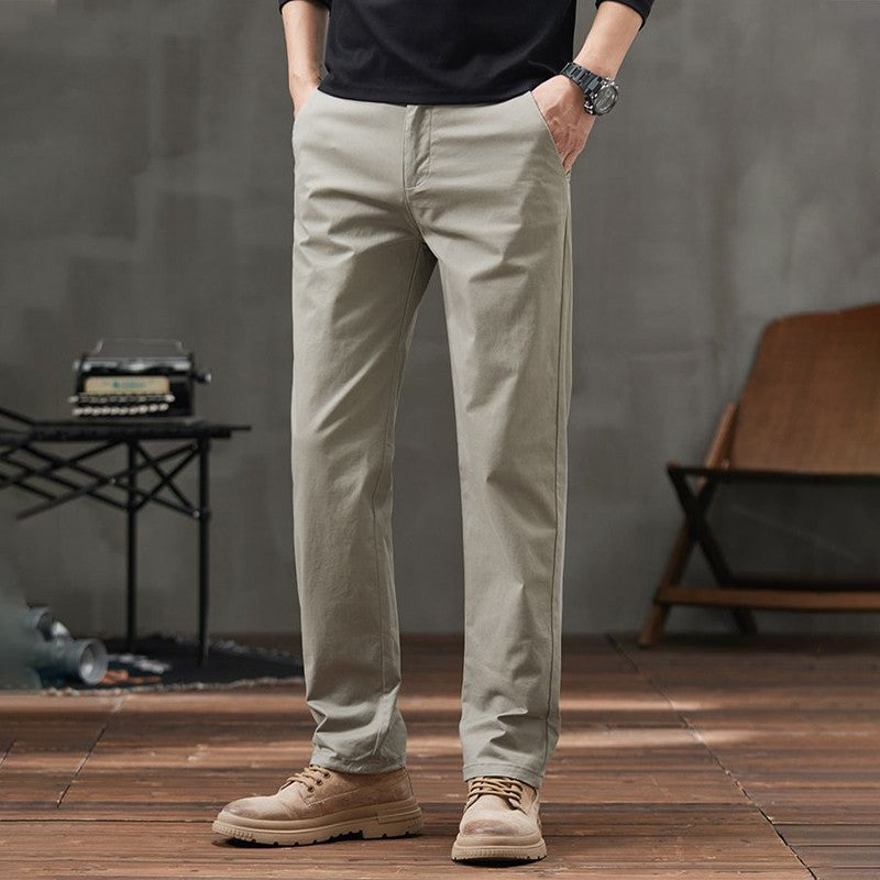 Men's Straight Fit Casual Pants with Pockets (50% OFF)