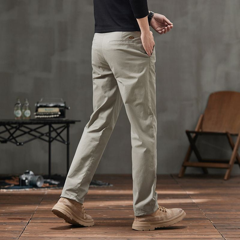 Men's Straight Fit Casual Pants with Pockets (50% OFF)