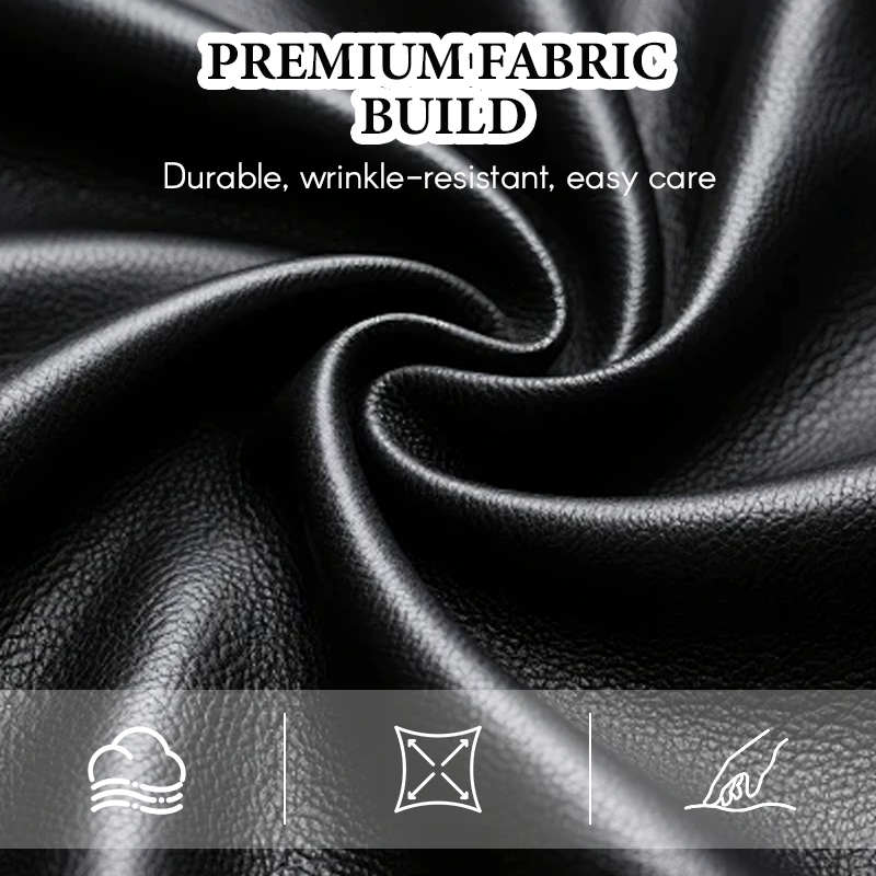 Men's Mid-Length Faux Leather Coat(50% OFF)