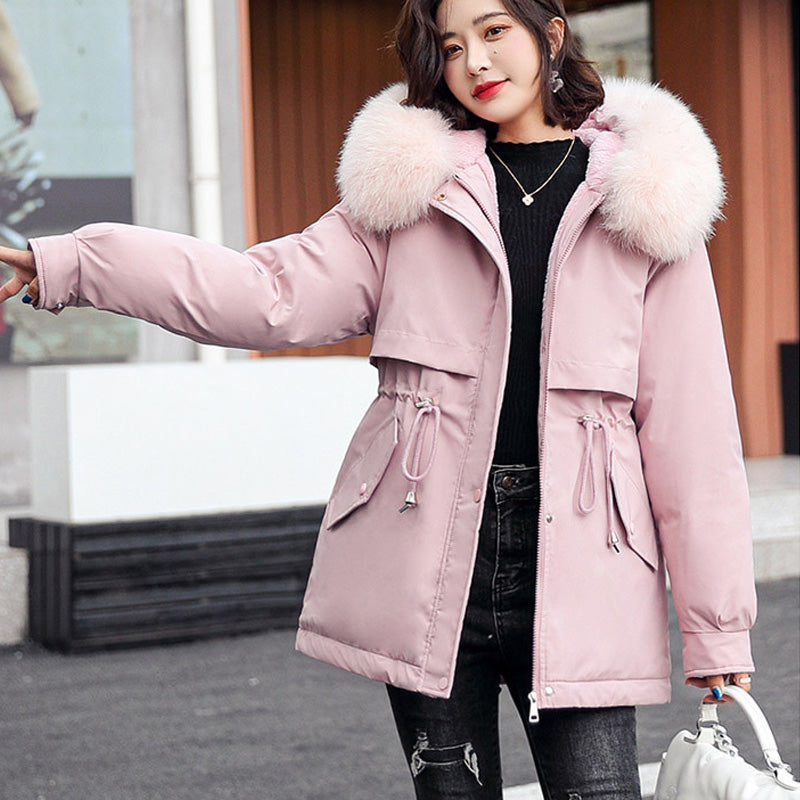 ⏳Limited-time 56% off⏰Woman’s Winter Loose Hooded Synthetic Fleece Thickened Parka Coat🧥