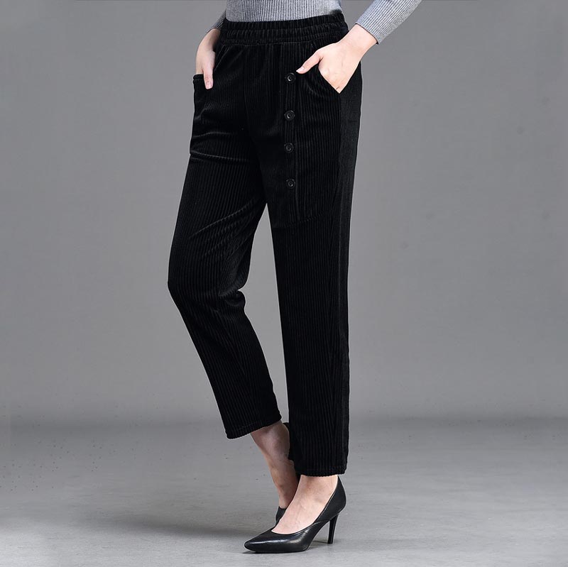 Women's High Waist Corduroy Warm Pants(50% OFF)