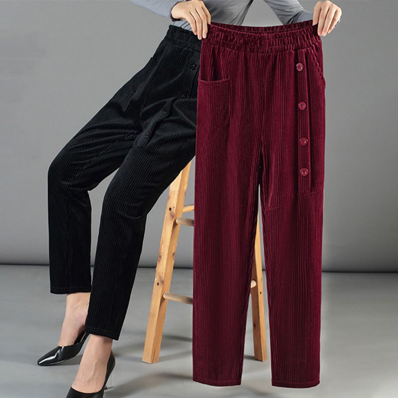 Women's High Waist Corduroy Warm Pants(50% OFF)