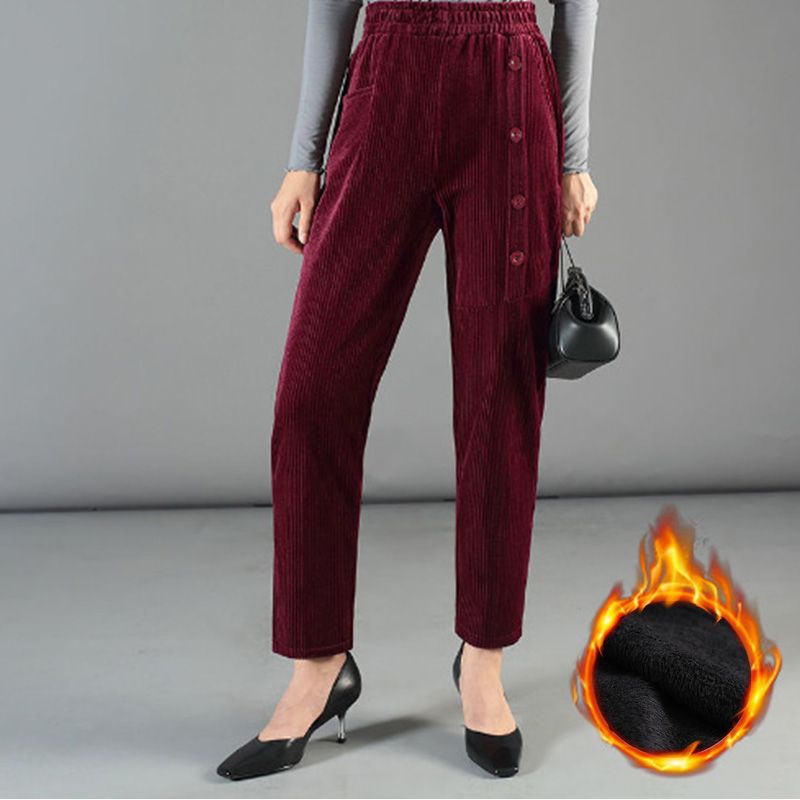 Women's High Waist Corduroy Warm Pants(50% OFF)