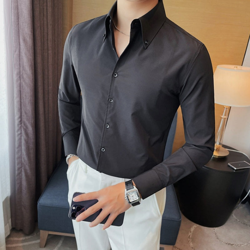 Classic Men's Slim-Fit Long-Sleeve Shirt(50% OFF)