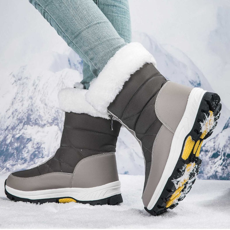 👢✨ Women’s Non-Slip Warm Zipper Snow Boots