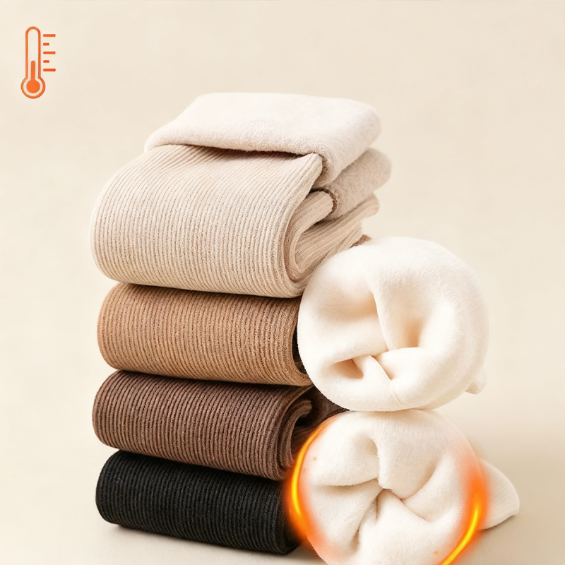 Women's Thickened Warm Solid Color Mid-Calf Socks(50% OFF)