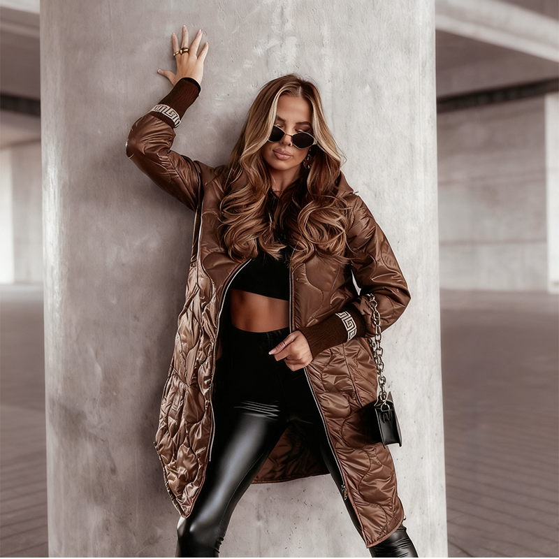 Women's Winter Padded Jacket with Hood