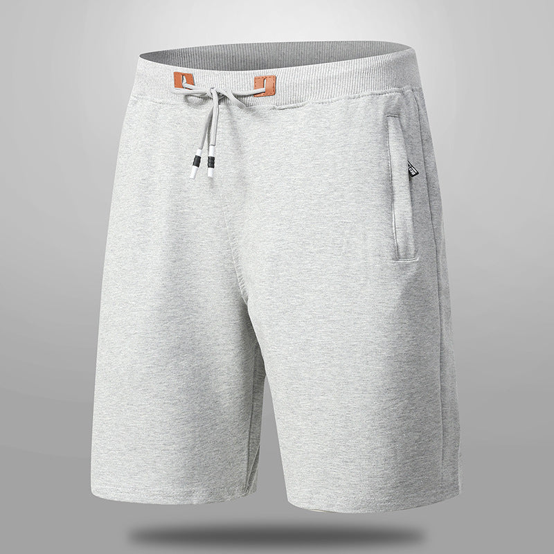 Men's Casual Drawstring Shorts with Zipper Pockets