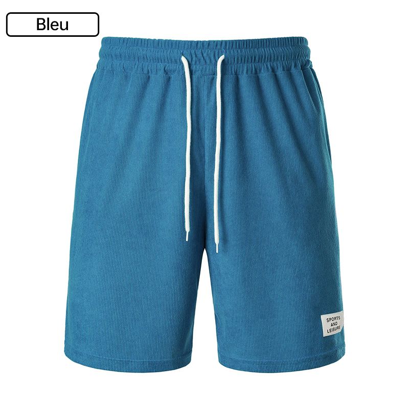 Men's Casual Breathable Ribbed Velvet Shorts