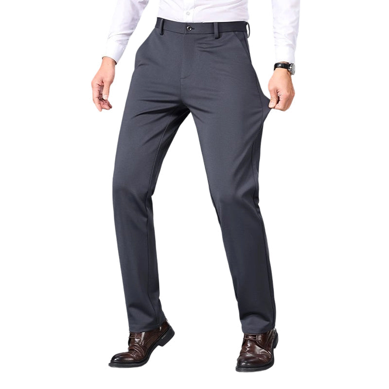 Men's Straight-Leg Business Trousers