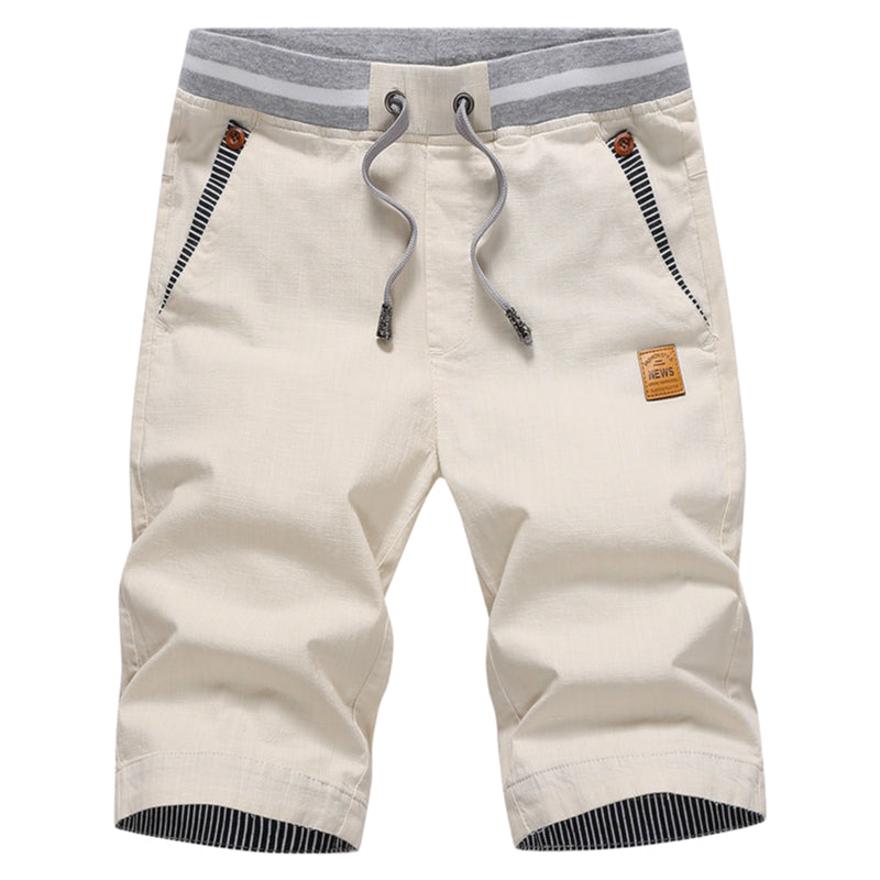 Men's Color-Blocking Drawstring Shorts
